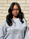 Michigan State Motto Embroidered Crewneck Sweatshirt – Green & White Edition